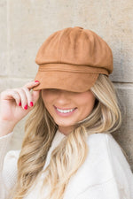 Suede Newsboy Cap - The Elevated Hippie