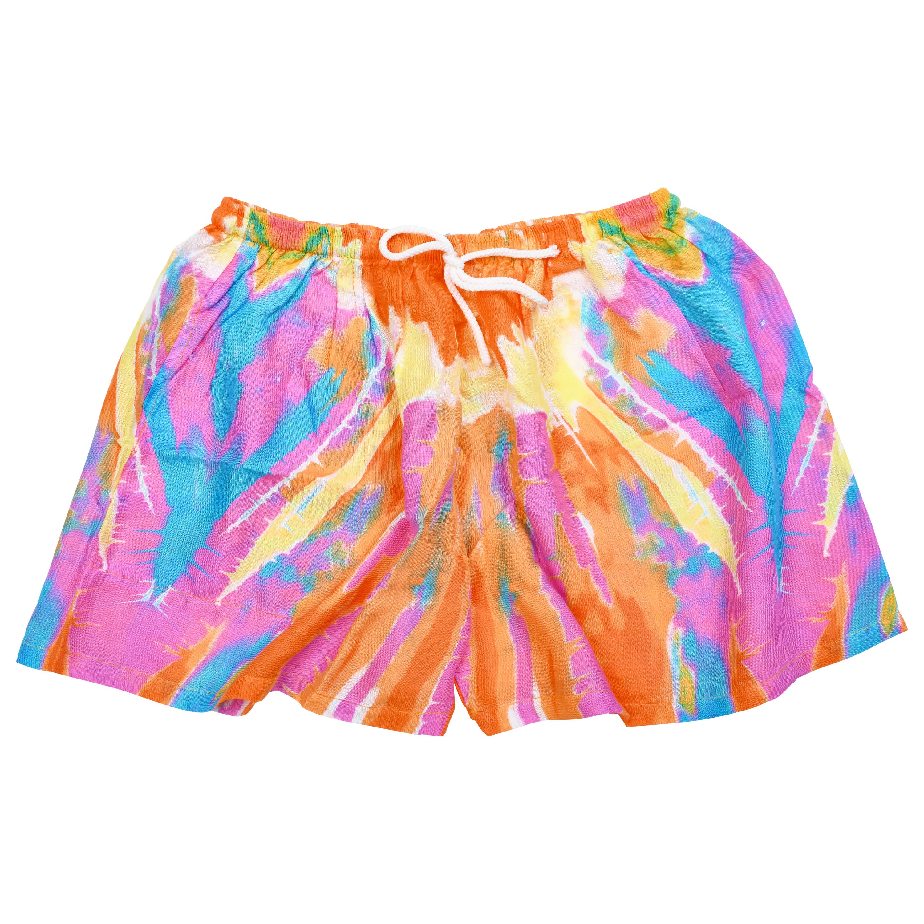 Tie Dye Drawstring Shorts boho clothing, festival outfit, hippie style apparel | Elevated Hippie