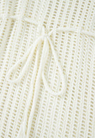 White Crochet Fringe Beach Cover Up Dress Festival boho clothing, festival outfit, hippie style apparel | Elevated Hippie