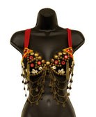 Tribal Top With Swags, Coins & Shells boho clothing, festival outfit, hippie style apparel | Elevated Hippie