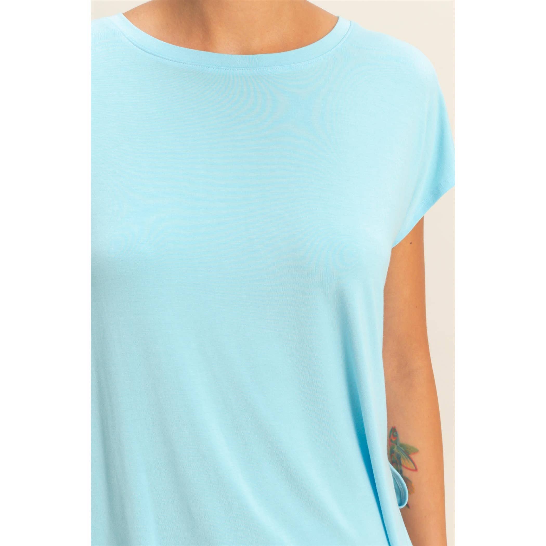 Relaxed Dolman Short Sleeve  Round Neck Top boho clothing, festival outfit, hippie style apparel | Elevated Hippie