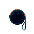 Round Embroidered Floral Leather "Bella" Coin Purse Pouch boho clothing, festival outfit, hippie style apparel | Elevated Hippie