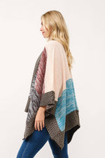 Elin Contrast Wrap Cardigan - The Elevated Hippie
