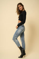 HIGH-RISE GIRLFRIEND JEANS - The Elevated Hippie