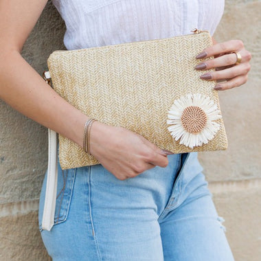 Daisy Wristlet Clutch – Sunshine in Your Hands - The Elevated Hippie
