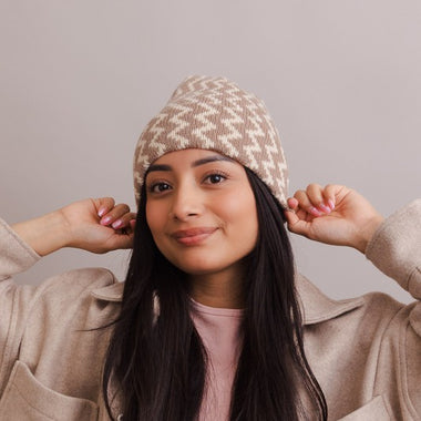 Zigzag Knit Beanies - The Elevated Hippie