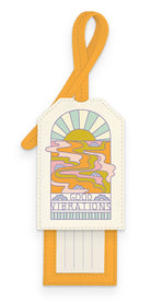 Good Vibrations Slide-Out Luggage Tag boho clothing, festival outfit, hippie style apparel | Elevated Hippie