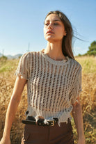 Crochet Cover Up Top boho clothing, festival outfit, hippie style apparel | Elevated Hippie
