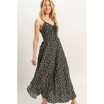 Ditsy Floral Print Sleeveless Midi Dress - The Elevated Hippie