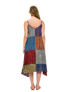 Gypsy Vintage Washed Patchwork Dress boho clothing, festival outfit, hippie style apparel | Elevated Hippie