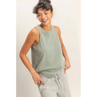 Mineral Washed Sleeveless Top boho clothing, festival outfit, hippie style apparel | Elevated Hippie