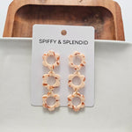 Delilah Earrings - Peach - The Elevated Hippie