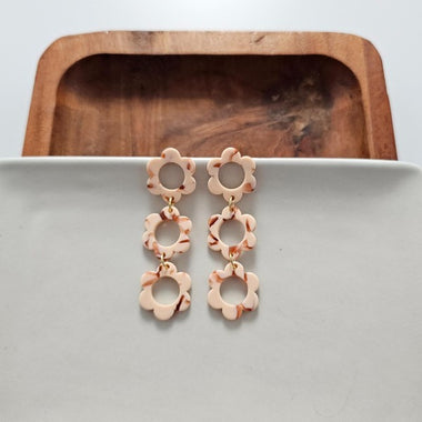 Delilah Earrings - Peach - The Elevated Hippie