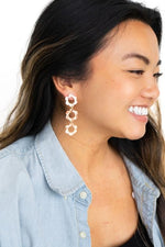 Delilah Earrings - Peach - The Elevated Hippie