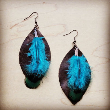Western Leather Oval Earrings – Rustic Elegance with a Boho Twist - The Elevated Hippie