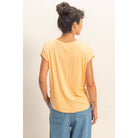 Relaxed Dolman Short Sleeve  Round Neck Top boho clothing, festival outfit, hippie style apparel | Elevated Hippie
