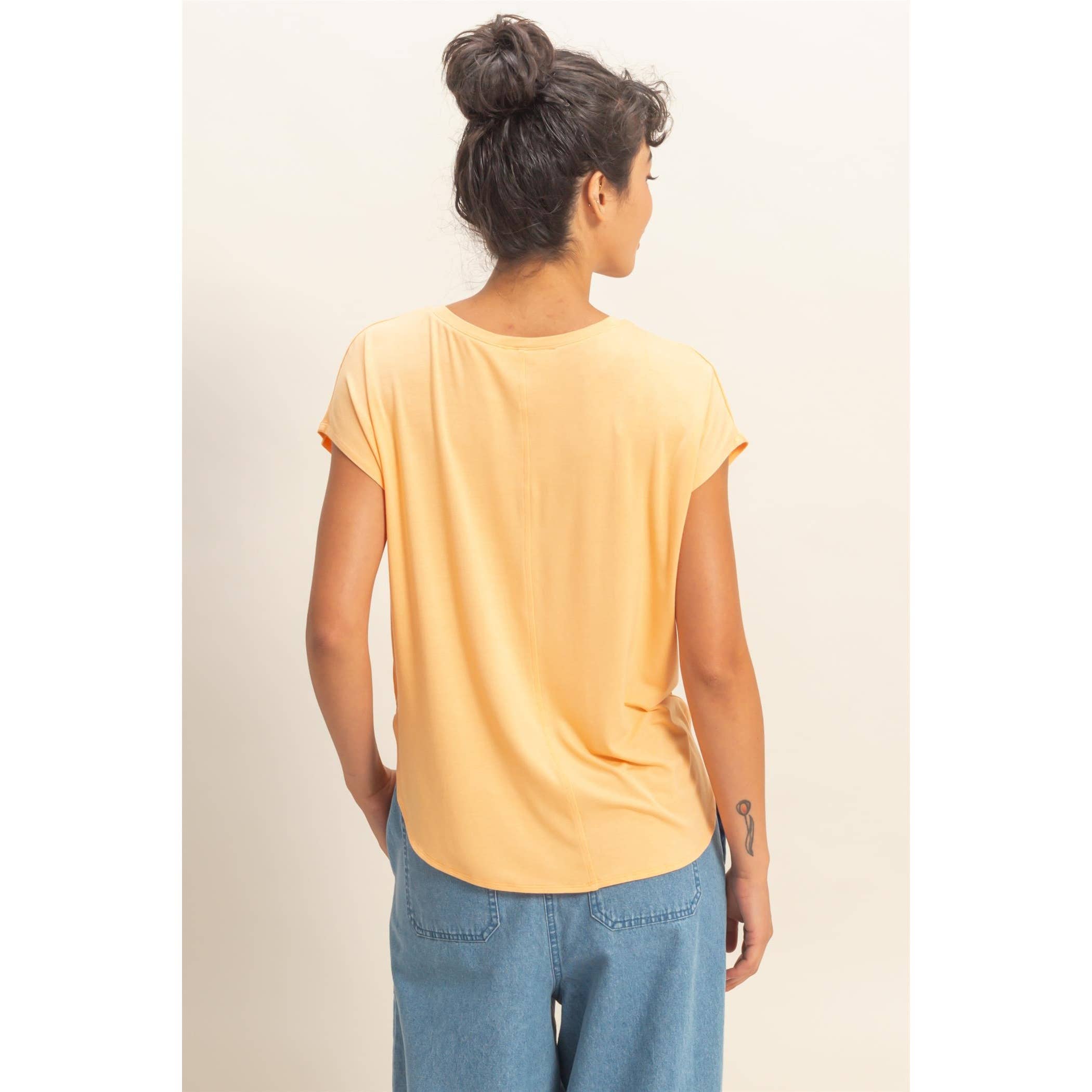 Relaxed Dolman Short Sleeve  Round Neck Top boho clothing, festival outfit, hippie style apparel | Elevated Hippie