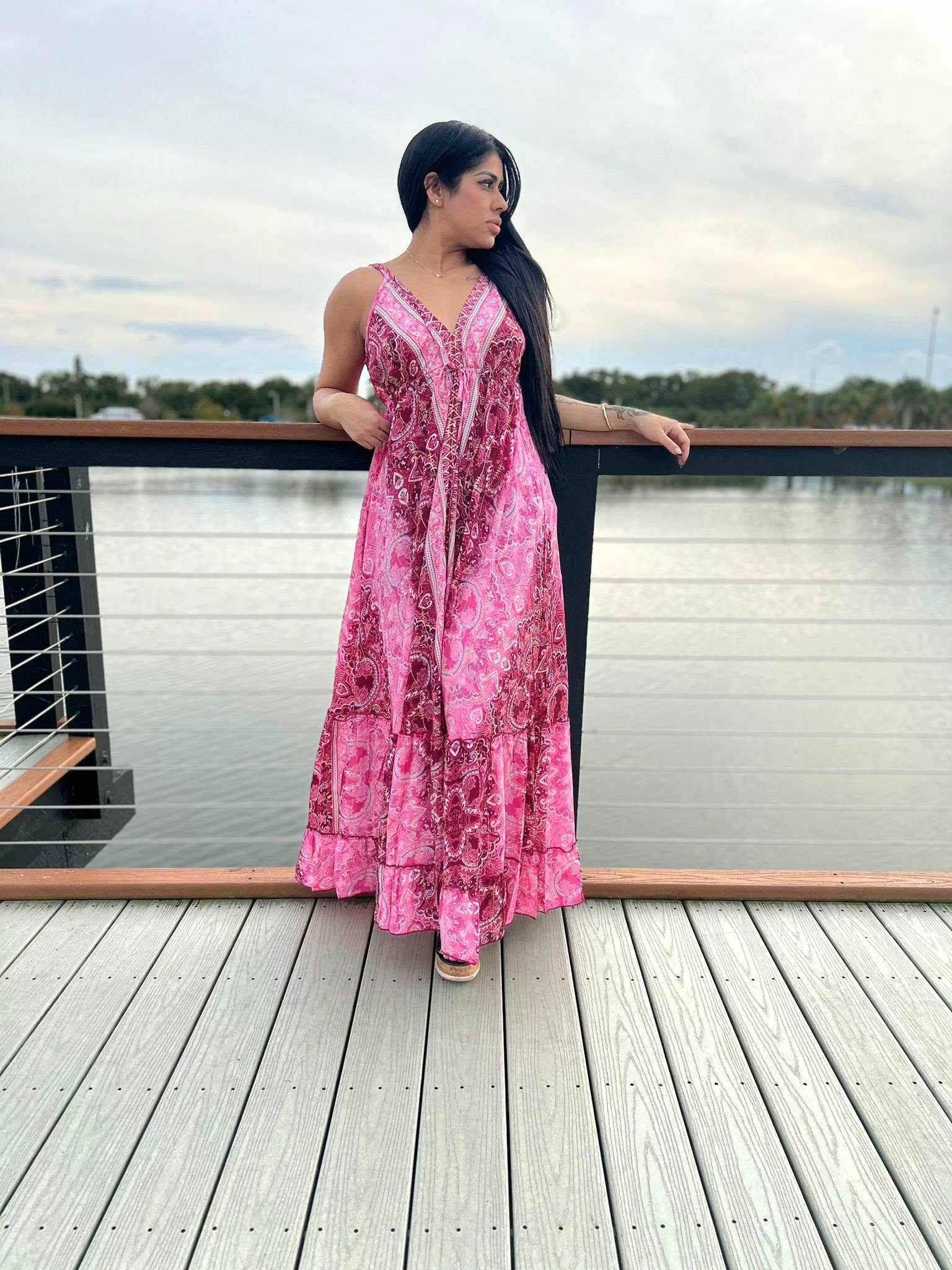 Boho Maxi Dress, Soft fabric -Case of Mixed Colors- boho clothing, festival outfit, hippie style apparel | Elevated Hippie