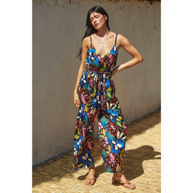 Dreamer Cord Strap Surplice Jumpsuit - The Elevated Hippie