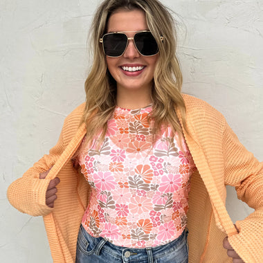 Vintage Floral Mesh Top - The Elevated Hippie