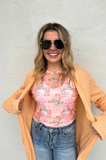 Vintage Floral Mesh Top - The Elevated Hippie