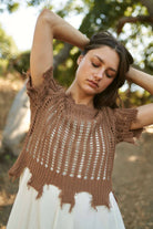 Crochet Cover Up Top boho clothing, festival outfit, hippie style apparel | Elevated Hippie