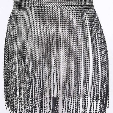 Rhinestone Slash Fringe Belt – Sparkle with Soul - The Elevated Hippie