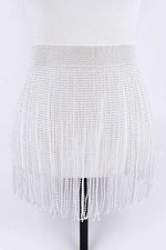 Rhinestone Slash Fringe Belt – Sparkle with Soul - The Elevated Hippie