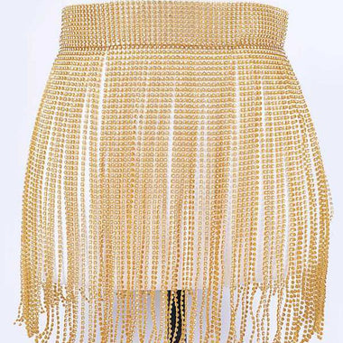 Rhinestone Slash Fringe Belt – Sparkle with Soul - The Elevated Hippie
