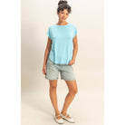 Relaxed Dolman Short Sleeve  Round Neck Top boho clothing, festival outfit, hippie style apparel | Elevated Hippie