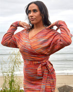 Cotton Knit V-Neck Dress - The Elevated Hippie