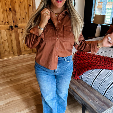 SUNDOWN SUEDE TOP - The Elevated Hippie