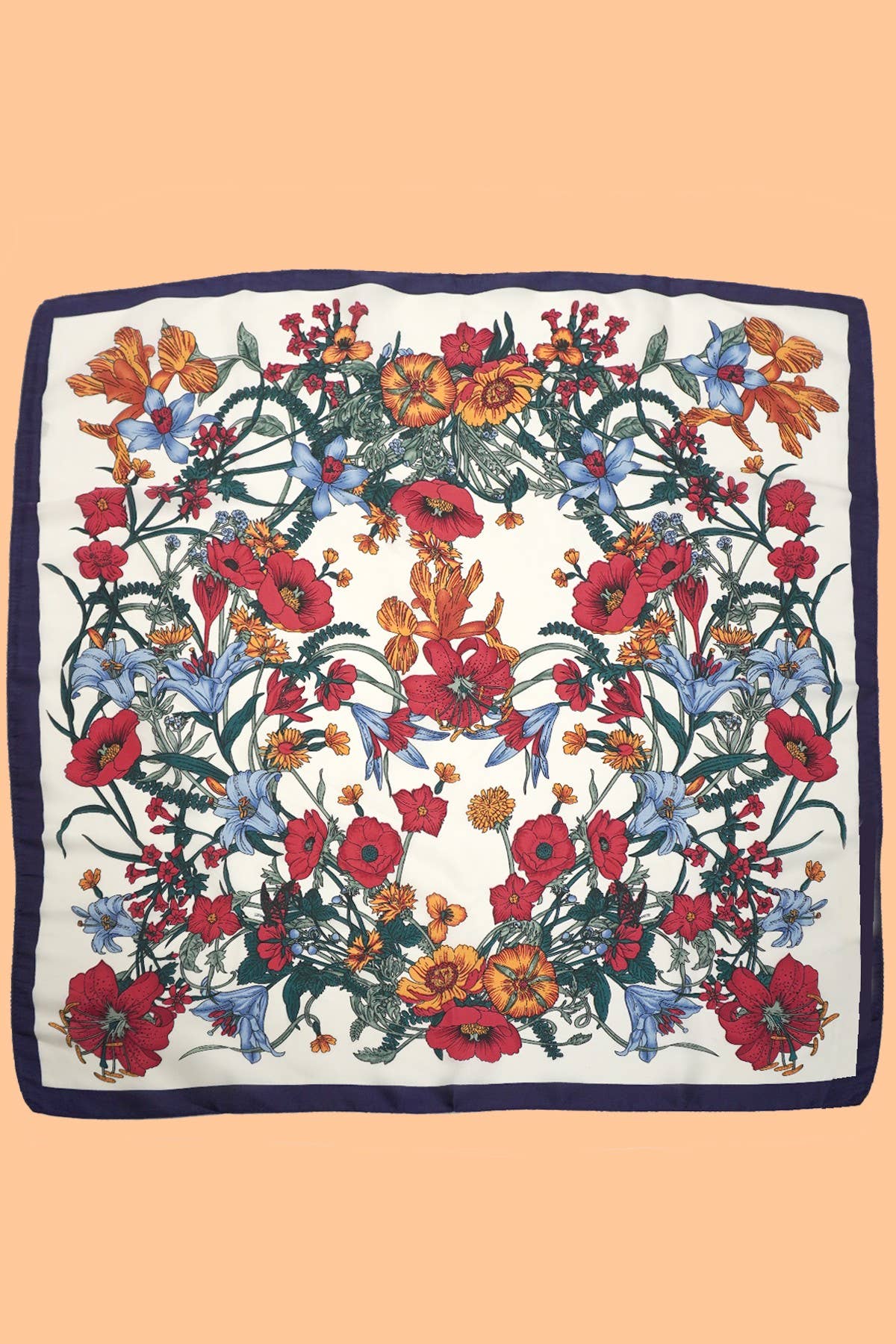 LARGE FLORAL PRINT BANDANA SCARF | 40SC651 boho clothing, festival outfit, hippie style apparel | Elevated Hippie