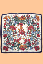 LARGE FLORAL PRINT BANDANA SCARF | 40SC651 boho clothing, festival outfit, hippie style apparel | Elevated Hippie