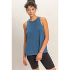 Mineral Washed Sleeveless Top boho clothing, festival outfit, hippie style apparel | Elevated Hippie