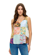 Boho Floral Patchwork Top boho clothing, festival outfit, hippie style apparel | Elevated Hippie