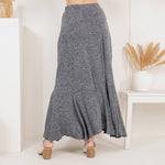 Boho Bias-Cut Skirt in Plaid Print & Stripe, Mixed Media  - The Elevated Hippie