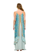 Dreamy Floral Double-Layer Maxi Dress boho clothing, festival outfit, hippie style apparel | Elevated Hippie