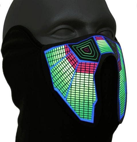 Mugsy Beatz LED Music Activate Face Masks boho clothing, festival outfit, hippie style apparel | Elevated Hippie