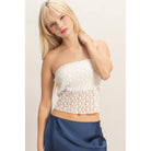 HYFVE - Strapless Lace Top With Elastic boho clothing, festival outfit, hippie style apparel | Elevated Hippie