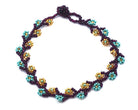 Guatemalan Flower Vine Seed Bead Strand Anklet boho clothing, festival outfit, hippie style apparel | Elevated Hippie