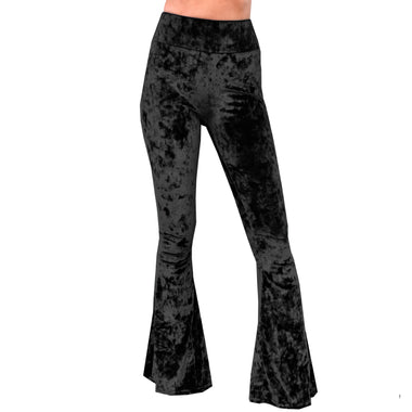 Velvet Bell Bottoms - Black - The Elevated Hippie