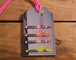 Crayons - Leather Luggage Tag - The Elevated Hippie