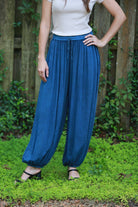 Stonewashed Harem Pants: Cuffed Hem (Fall Colors) boho clothing, festival outfit, hippie style apparel | Elevated Hippie