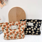 Cosbai - Vintage Floral Print Makeup Bag - The Elevated Hippie