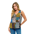 Boho Patchwork Button up Top boho clothing, festival outfit, hippie style apparel | Elevated Hippie