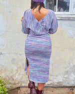 Cotton Knit V-Neck Dress - The Elevated Hippie