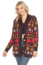 Fair Isle Mushroom Cardigan - The Elevated Hippie