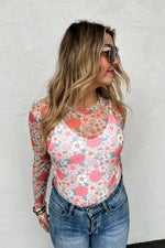 Vintage Floral Mesh Top - The Elevated Hippie