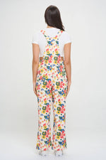 Boho Floral Cotton Overalls – Multicolor Print – 100% Cotton – Relaxed Fit - The Elevated Hippie